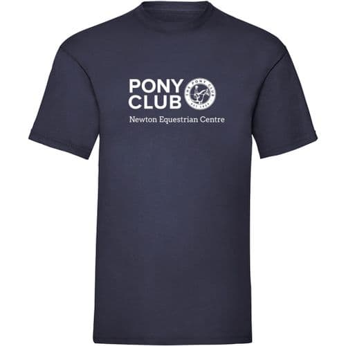 Newton Equestrian Centre Navy Pony Club T-shirt