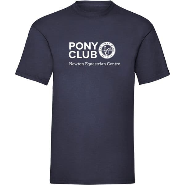 Newton Equestrian Centre Navy Pony Club T-shirt
