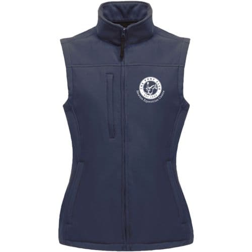 Newton Equestrian Centre PC Navy Womens Soft Shell Gilet