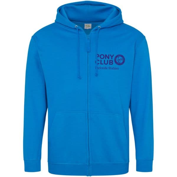 Parkside Stables Turq Zip Hooded Top