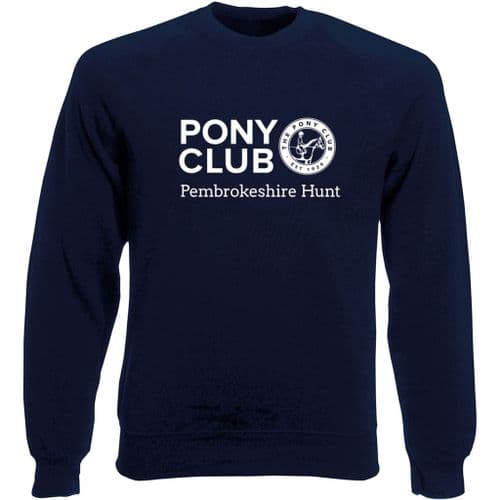 Pembrokeshire Hunt Navy Pony Club Sweatshirt