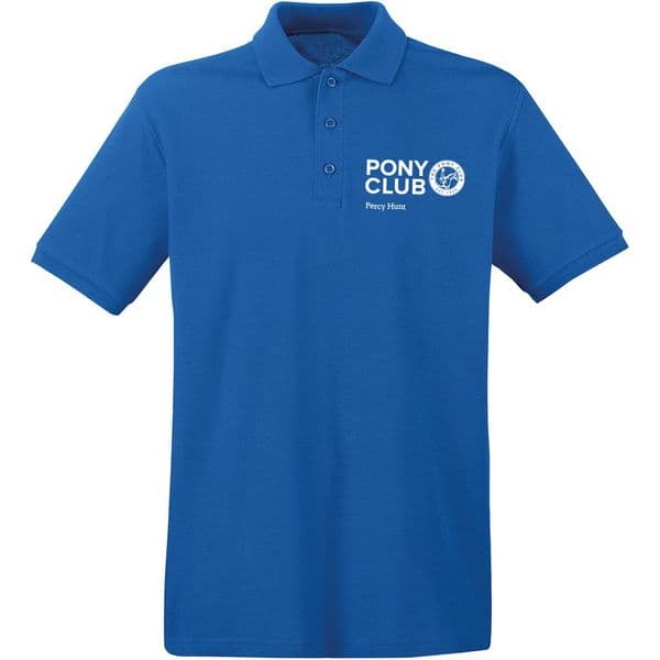 Percy Hunt Royal Blue Pony Club Polo Shirt