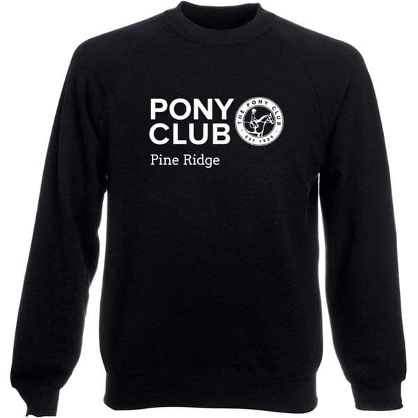Pine Ridge Black Pony Club Sweatshirt
