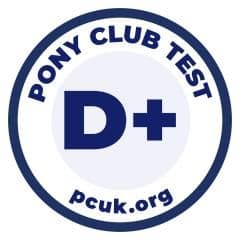 Pony Club D+ Test Badge