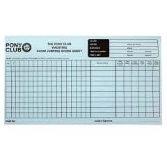 Pony Club Show Jumping Score Pads Eventing