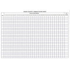 Pony Club XC Jump Score Sheet Event/Tetrathlon (Pack of 10)