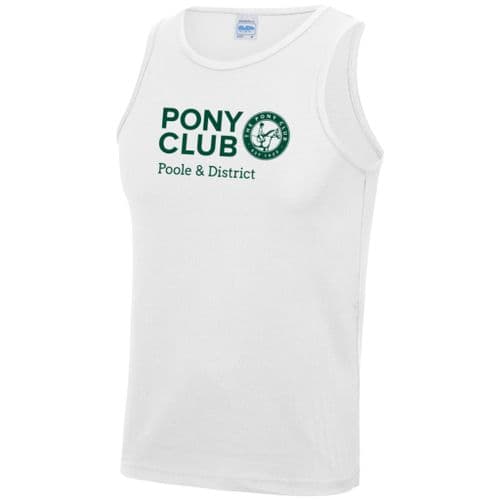 Poole & District White Cool Running Vest