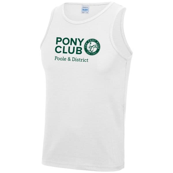Poole & District White Cool Running Vest