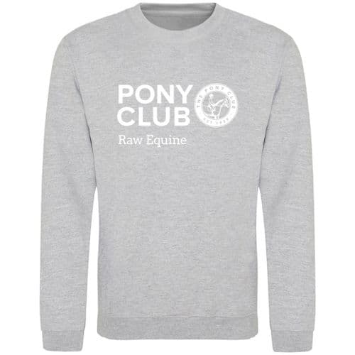 Raw Equine Grey (wh) Pony Club Sweatshirt