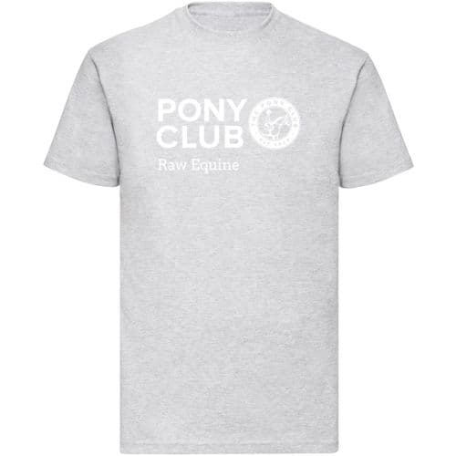 Raw Equine Heather Grey  Pony Club T-shirt