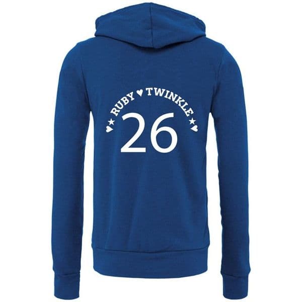 RDA Personalised 25 Hearts & Stars Hoodie