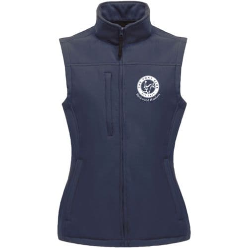 Rockwood Harriers Navy Womens Soft Shell Gilet