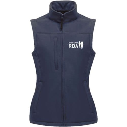 Sandhurst RDA Navy Womens Soft Shell Gilet