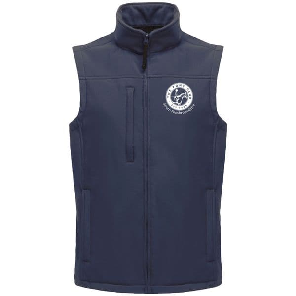 South Shropshire Mens Navy Soft Shell Gilet