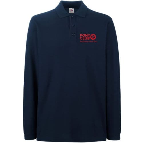 Southdown Hunt East Navy Long Sleeve Polo Shirt