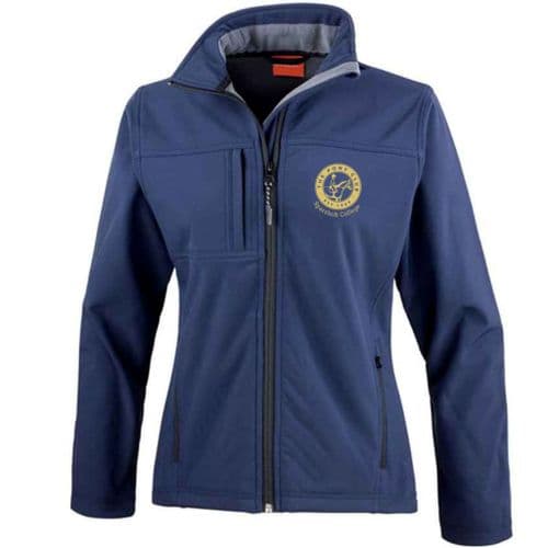 Sparsholt College Navy Ladies Soft Shell Jacket