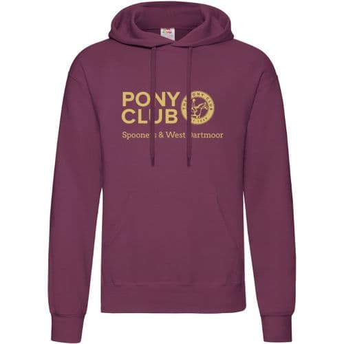 Spooners & West Dartmoor Maroon Hooded Top
