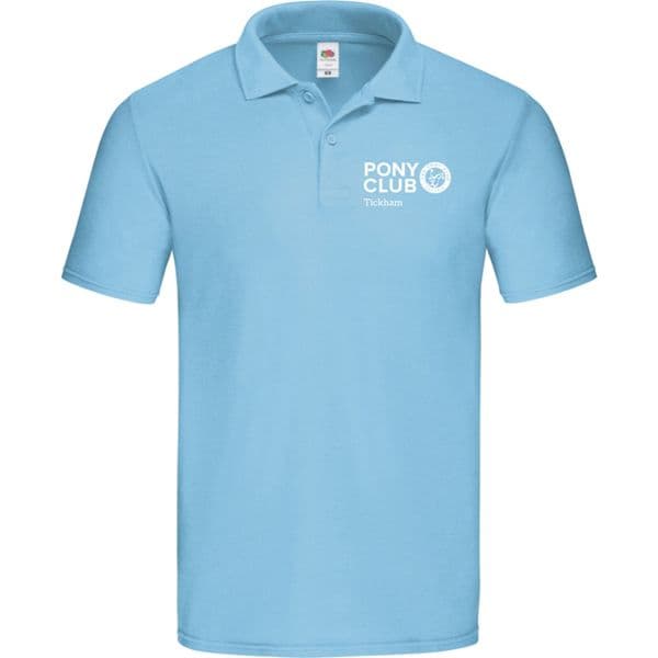 Tickham Sky Blue Short Sleeve Polo Shirt