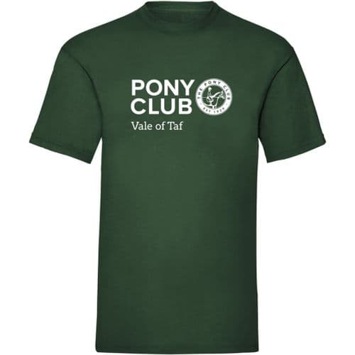 Vale of Taf Bottle Green Pony Club T-shirt