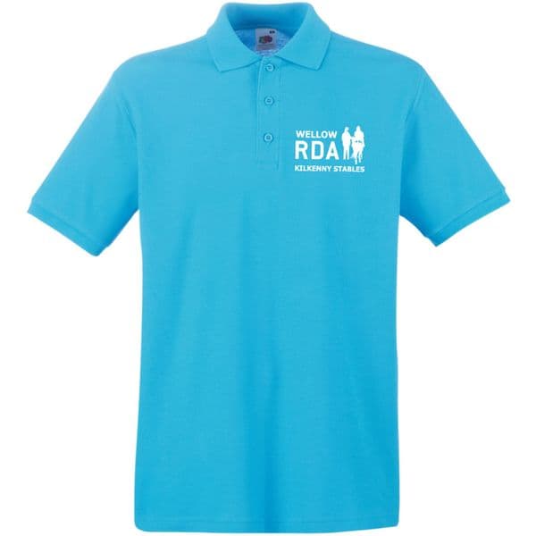 Wellow Kilkenny Stables RDA  Adult Turquoise Polo Shirt