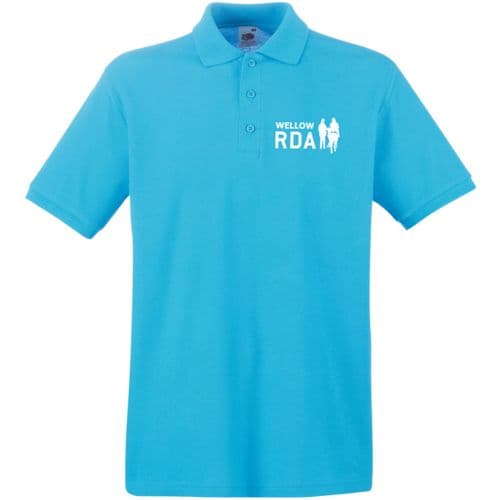 Wellow RDA  Adult Turquoise Polo Shirt