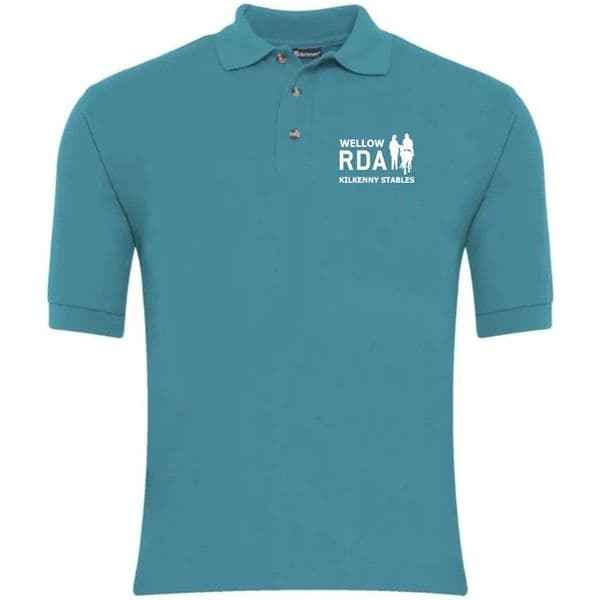 Wellow RDA Kilkenny Stables Childrens Teal Polo Shirt