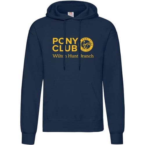 Wilton Hunt Branch Navy Hooded Top
