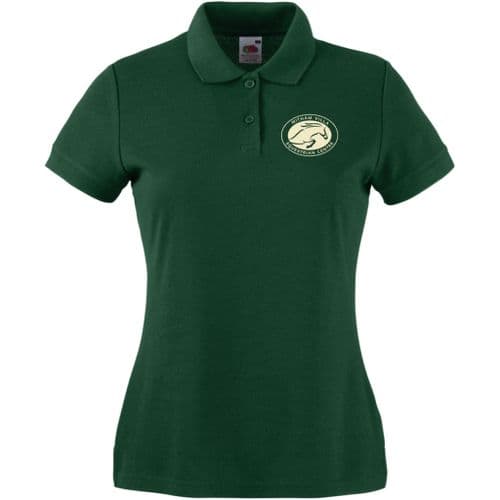 Witham Villa Own Design Bottle Green Ladies Polo Shirt