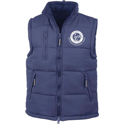 Woollaton Equestrian Centre PC Navy Padded Body Warmer