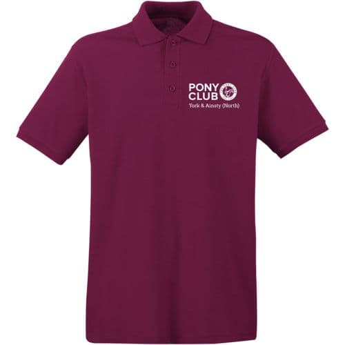 York & Ainsty (North) PC Camp Burgundy Polo Shirt