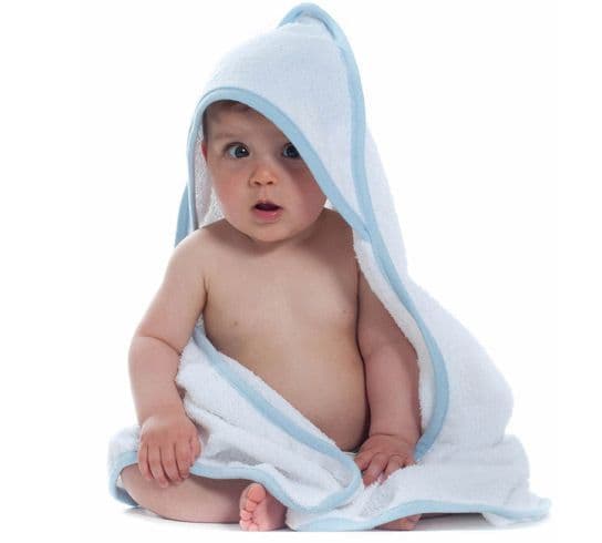Babies Only Super-Soft Baby Hooded Towel Blue