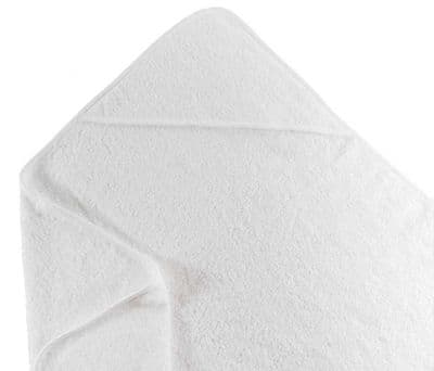 Babies Only Super-Soft Baby Hooded Towel White
