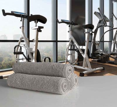 Great Quality 500gsm, Bana Kuru Gym/Sweat Towel in Silver Grey