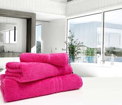 Great Quality Blue Label, 500gsm Bath Sheet in  Hot Pink