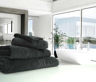 Great Quality Blue Label, 500gsm Bath Towel in Charcoal Grey