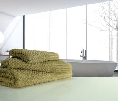 linenHall Spa, 450gsm Terry Waffle Spa Bath Towel Mocha