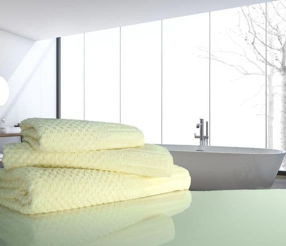 linenHall Spa, 450gsm Terry Waffle Spa Hand Towel Ivory