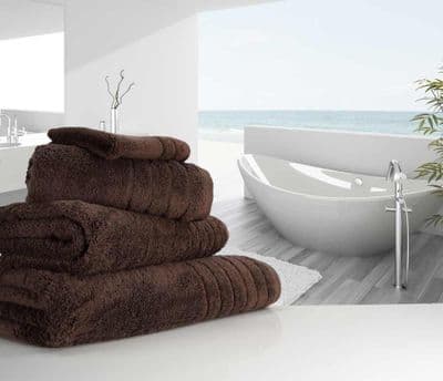 Luxurious linenHall, 650gsm Bath Sheet in Chocolate