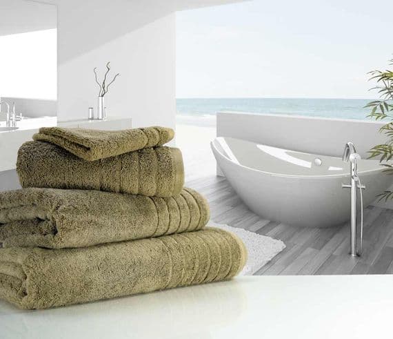 Luxurious linenHall, 650gsm Bath Sheet in Mocha