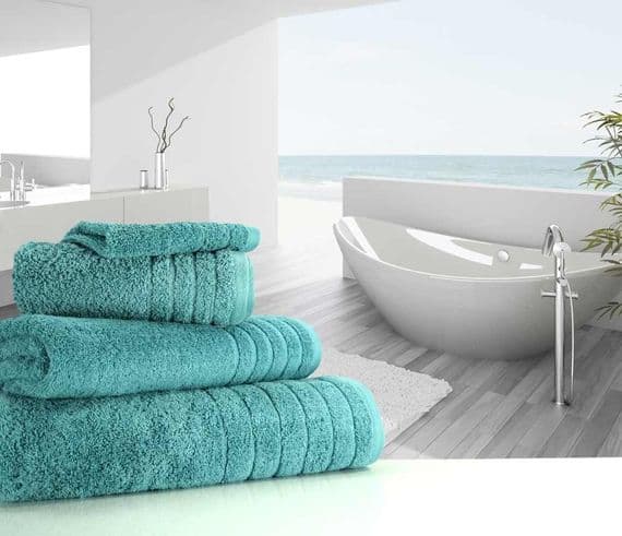 Luxurious linenHall, 650gsm Bath Sheet in Teal