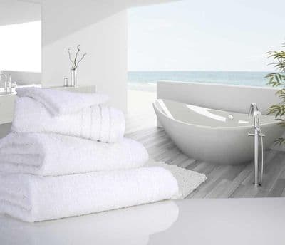 Luxurious linenHall, 650gsm Bath Sheet in White