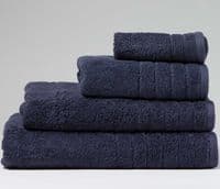 Luxurious linenHall, 650gsm Bath Towel in Dark Blue