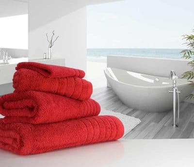Luxurious linenHall, 650gsm Hand Towel in Cherry