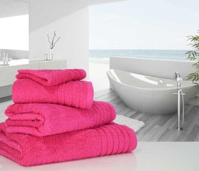 Luxurious linenHall, 650gsm Hand Towel in Hot Pink