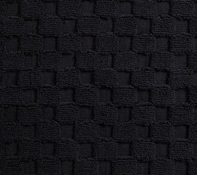 Luxurious linenHall, 850gsm 100% Cotton Reversible Bath Mat in Black