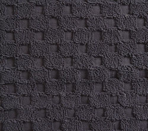 Luxurious linenHall, 850gsm 100% Cotton Reversible Bath Mat in Charcoal