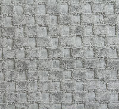 Luxurious linenHall, 850gsm 100% Cotton Reversible Bath Mat in Silver Grey