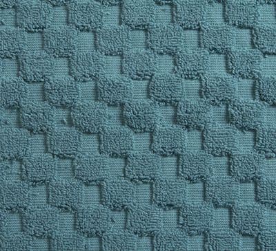Luxurious linenHall, 850gsm 100% Cotton Reversible Bath Mat in Teal