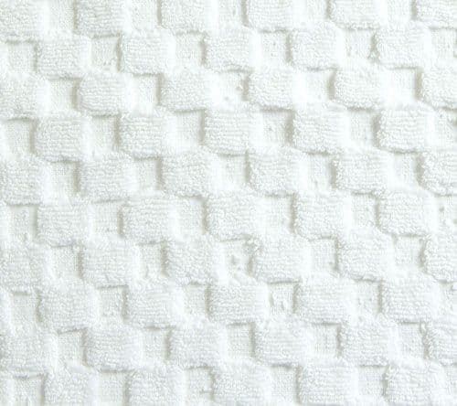 Luxurious linenHall, 850gsm 100% Cotton Reversible Bath Mat in White
