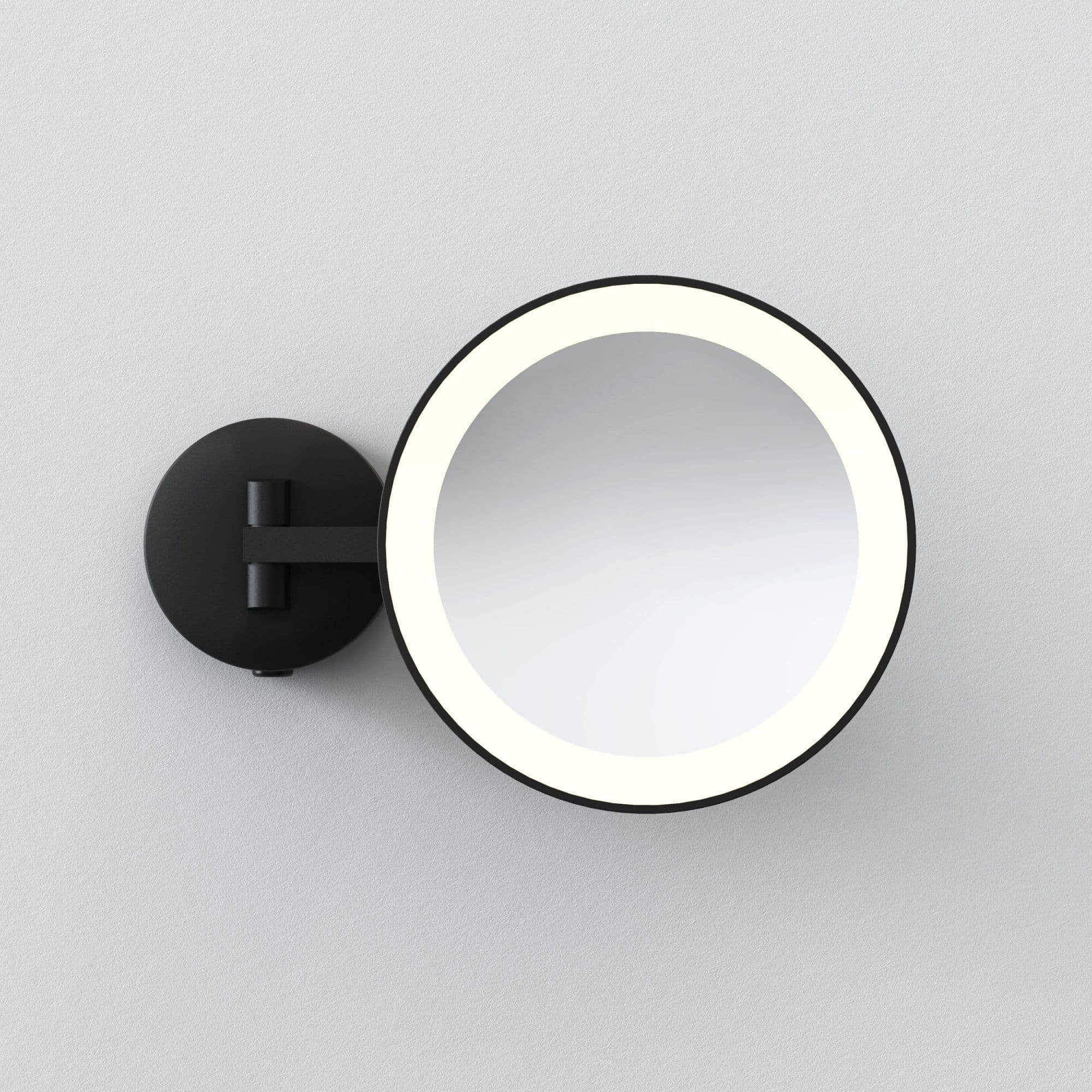 Astro 1373022 Mascali LED Bathroom Magnifying Mirror Matt Black
